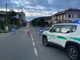 Strada chiusa per una perdita d'acqua Strada chiusa per una perdita d'acqua
