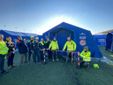 L’inaugurazione dell’ospedale da campo (foto di Sara Zaccaria)