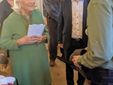 Stefano Arnaudo con la Regina Paola