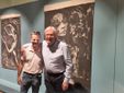 Sgarbi in visita alla mostra di Colombotto Rosso a Palazzo Vittone
