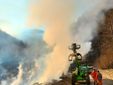 I vigili del fuoco in azione
