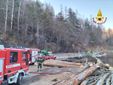 I vigili del fuoco in azione