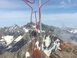Una delle sue ultime foto dalla cima del Français Pelouxe