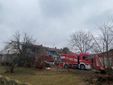 I soccorsi sul luogo dell’incendio