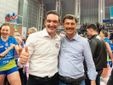 Coach Michele Marchiaro con il main sponsor Enrico Galleano (foto di Christian Bosio)