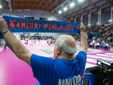 Nino Rossi con la sciarpa dell’Union Volley (foto di Christian Bosio)