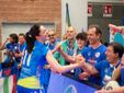 Vittoria Prandi tra i tifosi (foto di Christian Bosio)