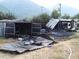 L'incendio di stamattina a Villar Pellice