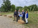 Da sinistra, Andrea Ferrero (presidente Fondazione Zoom), Umberto Maccario (ad gruppo Zoom), Jacopo Suppo ed Elisa Molinario (direttrice della Fondazione)
