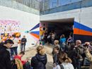 L’evento di inaugurazione del murale