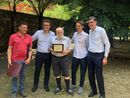 La festa degli ottant’anni di Martina, con la targa consegnata dal Pd La festa degli ottant’anni di Martina, con la targa consegnata dal Pd