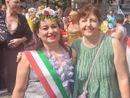 Da sinistra, Lia Bianco e Silvia Lorenzino al Pride di Torino Da sinistra, Lia Bianco e Silvia Lorenzino al Pride di Torino