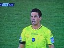 Manganiello durante il Var in Como-Lazio Manganiello durante il Var in Como-Lazio