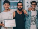 Da sinistra Alessandro Marteno, Luca Brunet e Samuele Marteno