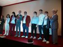 Luciano Bruno, quarto da sinistra e parte del cast di ‘Viola’ Luciano Bruno, quarto da sinistra e parte del cast di ‘Viola’