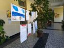 La mostra al primo piano del municipio