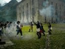 Un momento di battaglia di una vecchia rievocazione