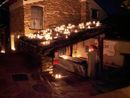 La borgata di Pequerel illuminata con le lanterne