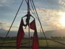 La scuola di circo Pirilampo utilizza alcuni spazi della Cascina Ai Carlot di Macello