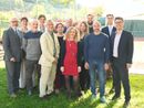 Allisio, davanti, al centro, con il suo gruppo