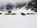 Il rifugio Barbara Lowrie innevato