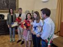 La premiazione in Comune La premiazione in Comune