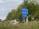 Auto si ribalta fra Gerbole e Orbassano: momenti di paura