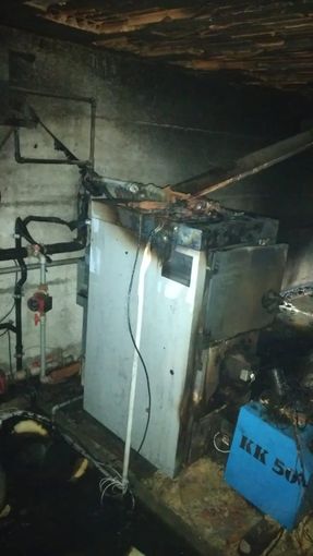 Incendio caldaia a Cumiana Incendio caldaia a Cumiana