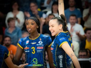 L'esultanza di Akrari (Foto di Christian Bosio)