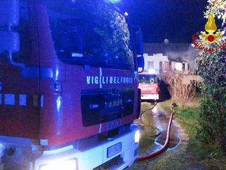 I vigili del fuoco in azione