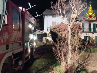 I vigili del fuoco in azione