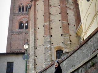 Vittoria Prandi in giro per Pinerolo (foto di Cinzia Consolati)