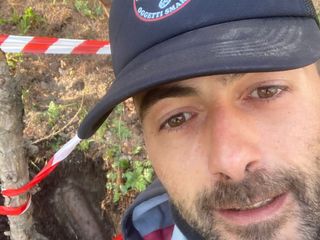 Giordano Piga vicino al ritrovamento