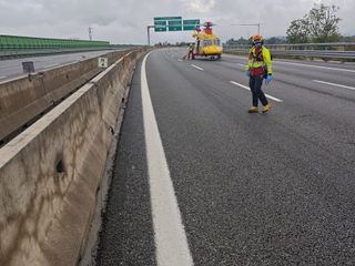 Grave incidente in tangenziale all'altezza di Collegno Grave incidente in tangenziale all'altezza di Collegno