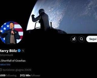 Musk cambia nome su X, ritorna 'Harry Bōlz'