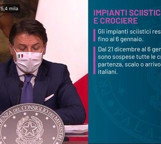 Dpcm Natale, Conte: “Dal 21 dicembre no agli spostamenti tra Regioni. A Capodanno limitiamo le cene ai conviventi”