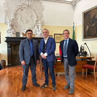 Giovanni La valle, Direttore generale AslTo3; Giuseppe Nazionale; Carlo Conte, Direttore amministrativo AslTo3