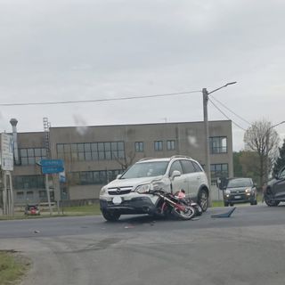 Moto contro auto sulla circonvallazione di Vigone