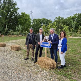 Da sinistra, Andrea Ferrero (presidente Fondazione Zoom), Umberto Maccario (ad gruppo Zoom), Jacopo Suppo ed Elisa Molinario (direttrice della Fondazione)