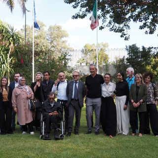 Diego Cossotto e i pedalatori solidali accolti a Rabat