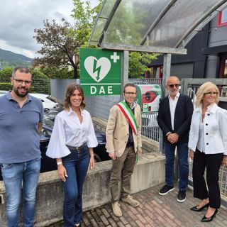 Da sinistra Fabrizio Falco, Ilaria Giacomino, Simone Ballari, Giampiero Giacomino e Paola Lacroce