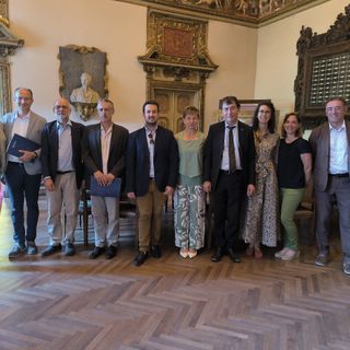 I protagonisti dopo la firma del protocollo