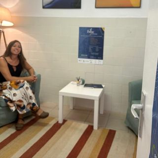 Francesca Gardiol nei locali di Rete Dafne