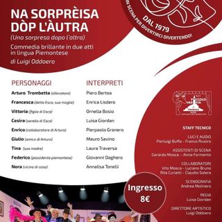 Risate in piemontese a Bricherasio: torna la commedia del Piccolo Varietà