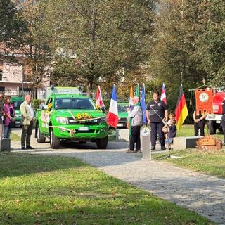 L’inaugurazione del nuovo mezzo, sabato scorso a Villar Perosa