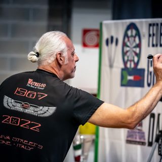 Daniele Sergi in pedana