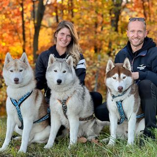 Vottero e Vercellone con Eleven (al centro), Cino e Dark