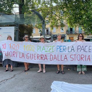 ‘10, 100, 1000 piazze di donne per la pace’ a Pinerolo per tessere un arazzo
