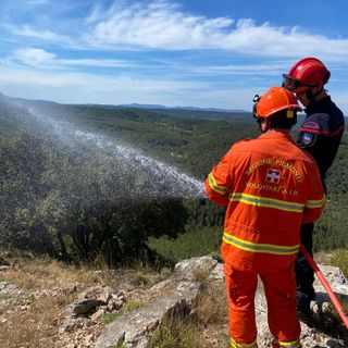 Rostagnol durante la sua missione in Francia