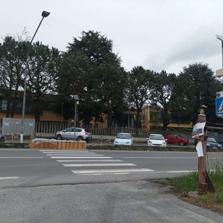 Il muretto in costruzione